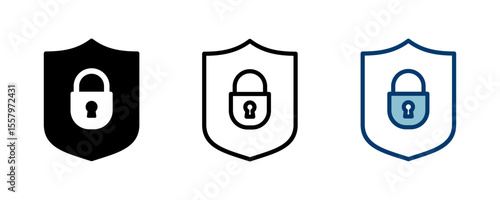 Security icon vector isolated on white background. protection icon. privacy. vpn