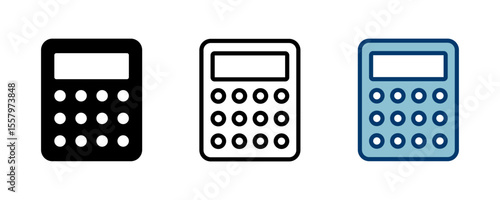 Calculator icon vector isolated on white background. Calculator vector icon. Accounting icon