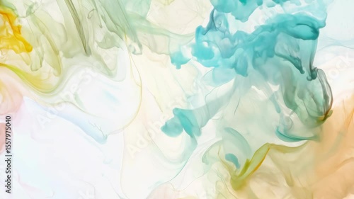 Wallpaper Mural Colorful Ink in Water Abstract Art Torontodigital.ca