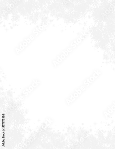 Winter Snowflakes Frame Border, Snowfall Ice Background, Christmas Decoration Template.