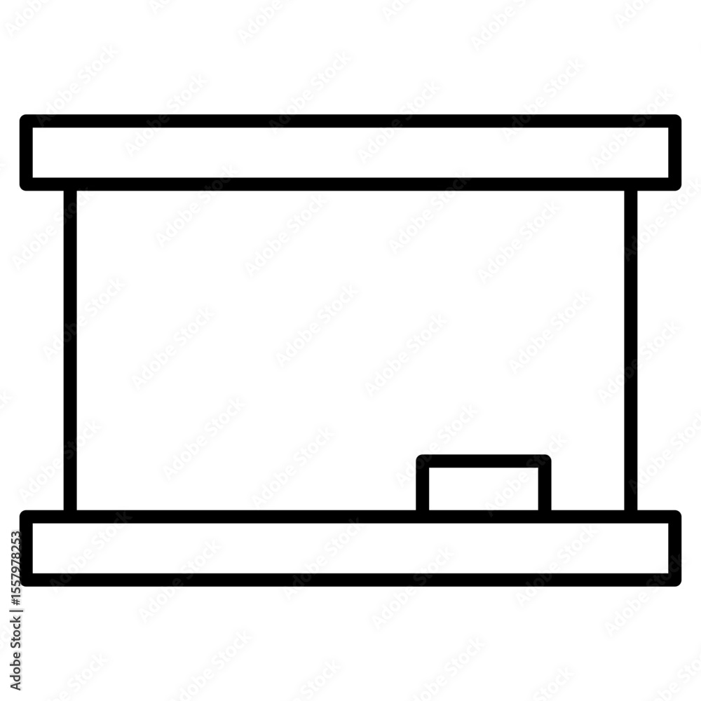 Obraz premium whiteboard, board, presentation, education, classroom icon