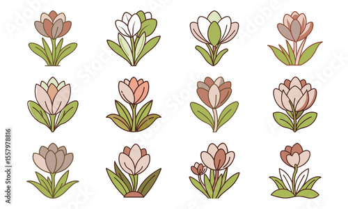 Wallpaper Mural Bundle Crocus Flower Early Spring Bloom Flat Lavender T (5) 103 Crocus Flower Early Torontodigital.ca