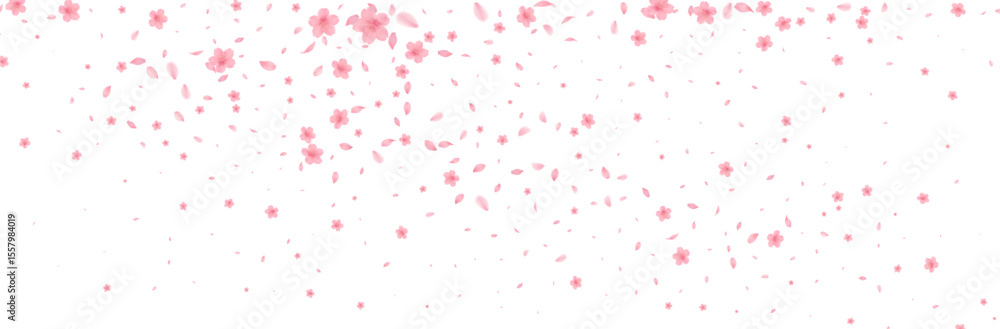 Cherry Blossoms Japanese Pattern Watercolor Background from full bloom in spring fluttering in the wind on a white background Cherry Blossoms Japanese Pattern Watercolor Background from full bloom in spring fluttering in the wind on a white background