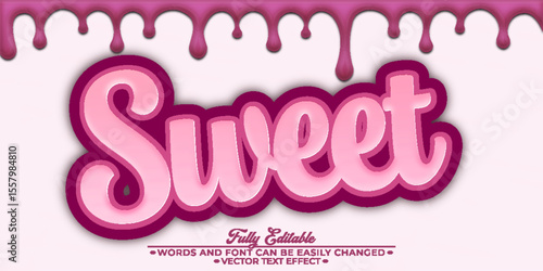  Sweet Candy Puff Sugar Soft Colorful Fully Editable Text Effect Template