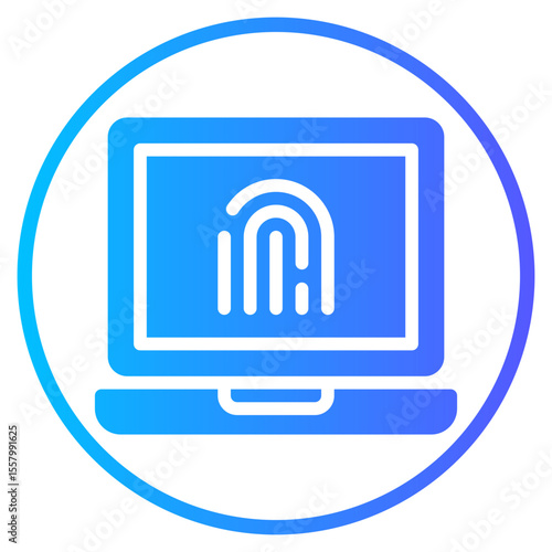 fingerprint gradient icon