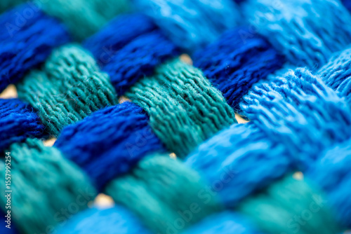 Photography Close Up of Woven Cotton Fabric in Many Different Colors