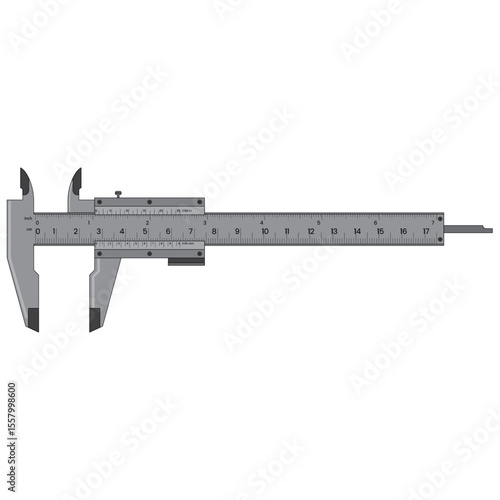 Slide Caliper Vector Set For Engineering Design