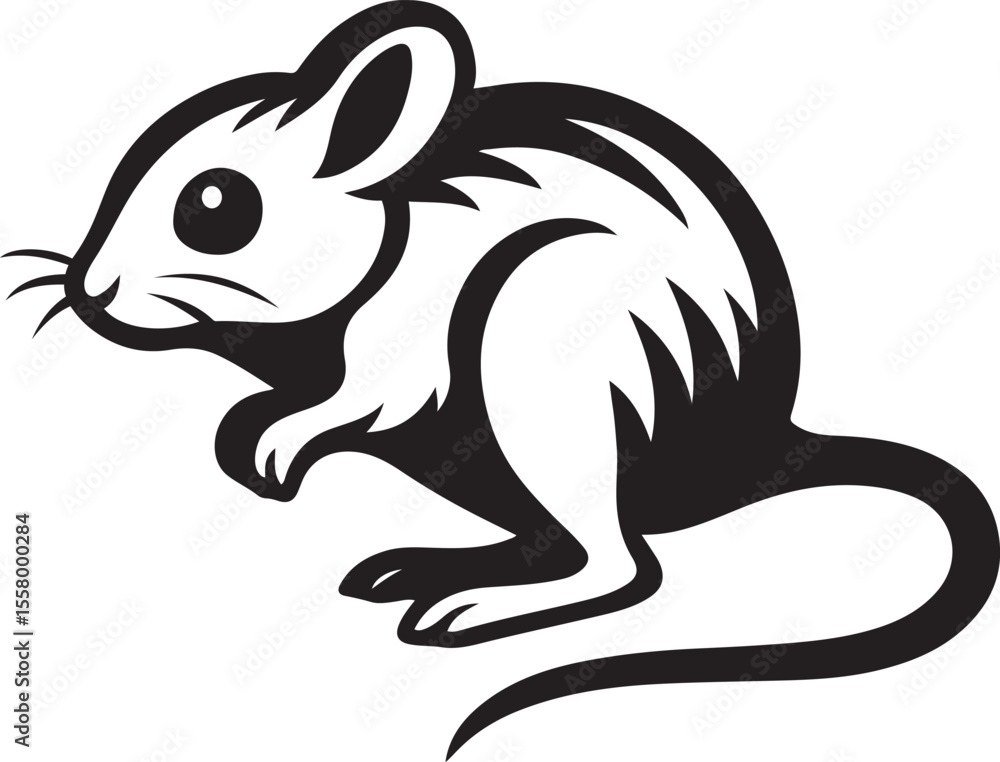 Creative jerboa icon minimal graphic design, Artistic jerboa logo inspiration vector Creative jerboa icon minimal graphic design, Artistic jerboa logo inspiration vector