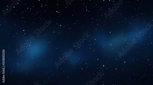 Starry Night Sky With Glowing Stars And Cosmic Nebula In Deep Space Dark Blue Celestial Background For Astronomy Themes Decor Backdrops
