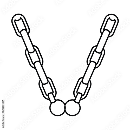 vector illustration of a chain