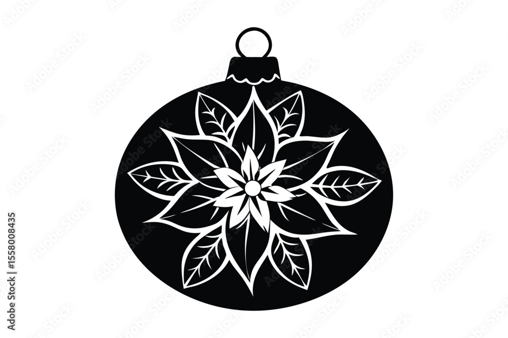 Fototapeta premium Merry Christmas Ball Ornaments Decoration Design