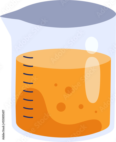 Science School Liquid in Beaker

