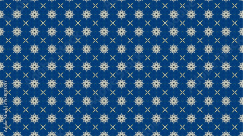 Premium and Colorful floral pattern with geometric design.