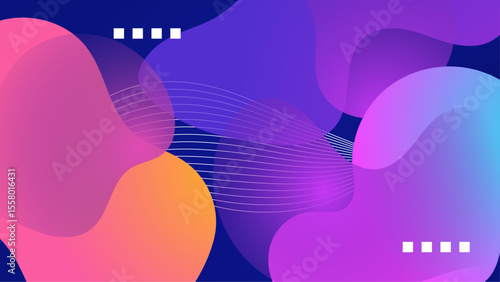 Abstract colorful fluid design with lines suitable for backgrounds, posters, prints, and digital art projects needing a vibrant touch.