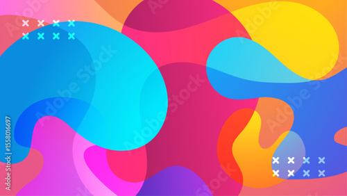Abstract colorful fluid design perfect for background, wallpaper, packaging, branding, and digital art projects with a modern, artistic touch.