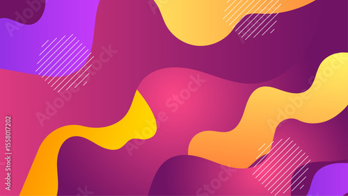 Abstract colorful vibrant fluid design suitable for backgrounds, packaging, digital art, and artistic projects needing modern, dynamic visuals.