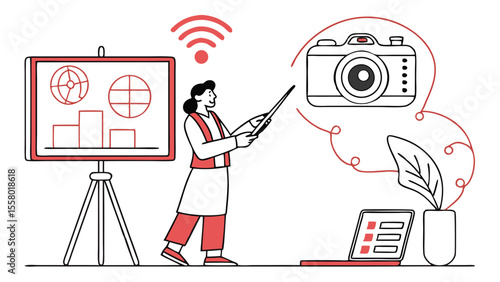 Digital Content Creation and Presentation Concept