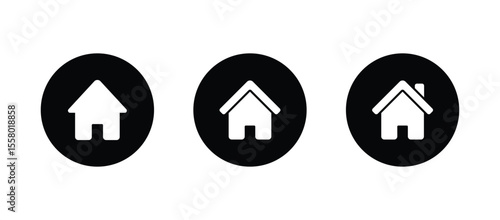 Home page icon. home symbol illustration	