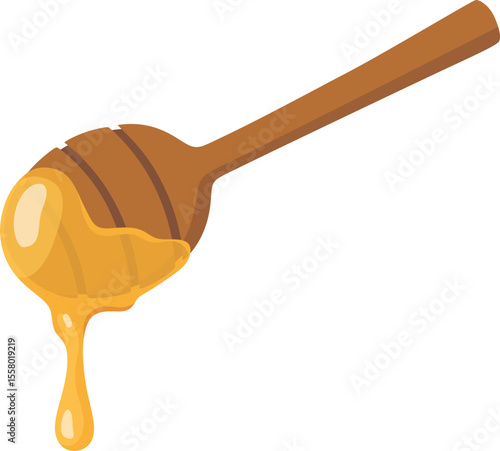 Honey Dipper Dripping Honey

