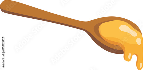 Honey Spoon Illustration

