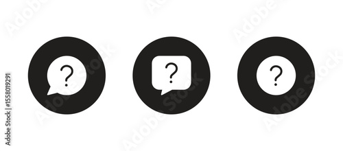 Question mark icon vector. customer support icon symbol	