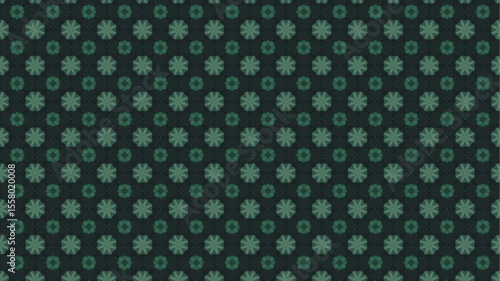 Modern pattern with geometric and floral decorative elements.