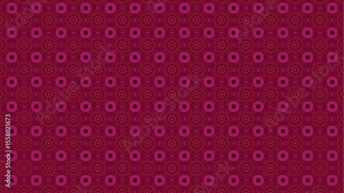 Modern pattern with geometric and floral decorative elements.