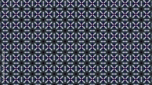 Modern pattern with geometric and floral decorative elements.