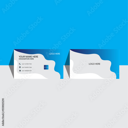professional business card design and minimal card design or modern business card design 