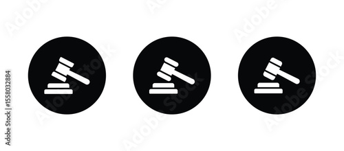 gavel vector icon. gavel symbol icon