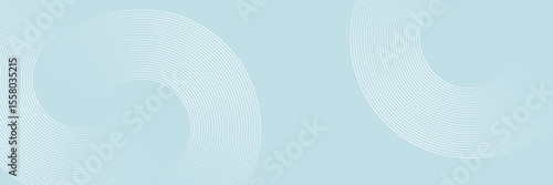 Modern abstract background. Glossy white gradient circle lines. Minimal geometric pattern. Simple graphic elements. Futuristic concept. Suitable for cover, poster, banner, brochure