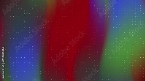 Abstract colorful wave patterns blending red, blue, and green hues in a vibrant background