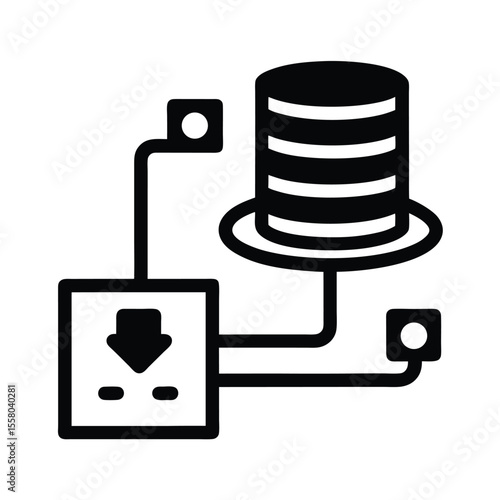 Data Transfer Icon Outline Vector Illustration