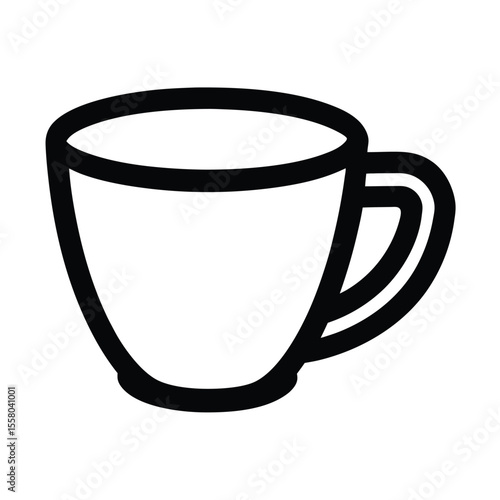 Espresso Cup Icon Outline Vector Illustration