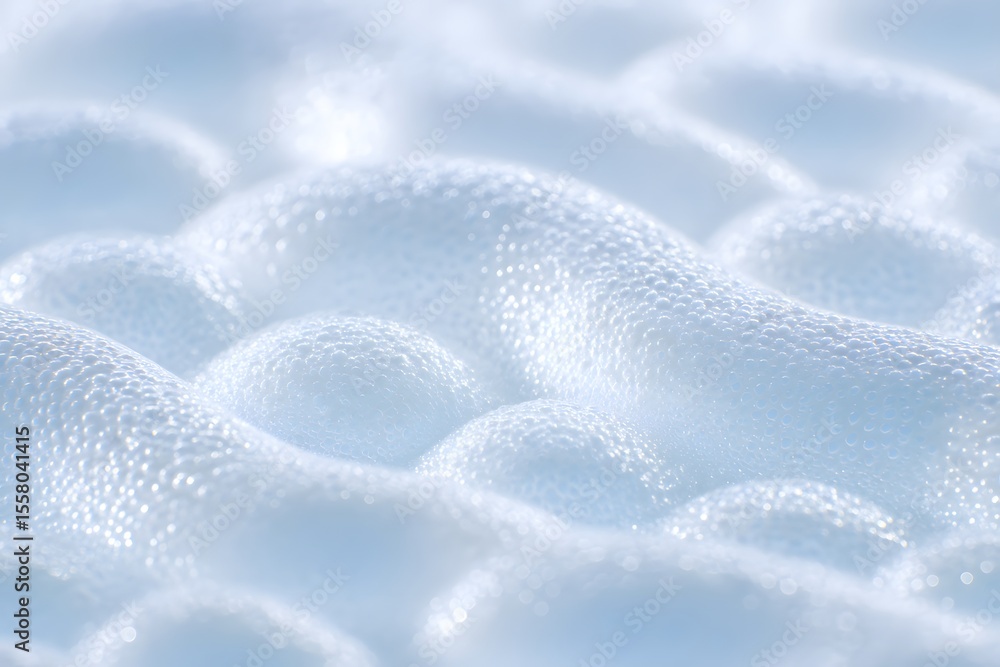 Obraz premium Abstract close-up of a bubble surface, offering a unique visual texture and inviting a sense of depth and detail.