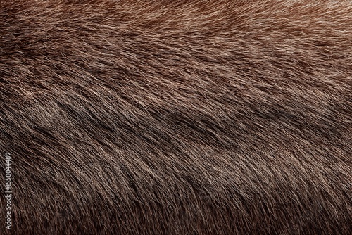 Wallpaper Mural Close-up view of dark brown animal fur, showing texture and individual hairs Torontodigital.ca