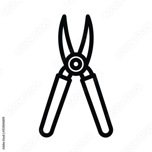 Pruner Icon Outline Vector Illustration