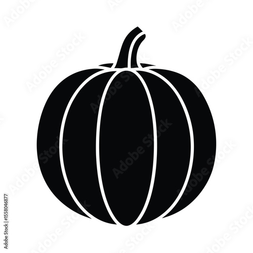 Pumpkin Icon Outline Vector Illustration