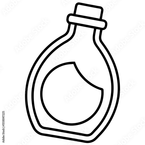 Laundry Detergent Icon Vector | Generative AI & Linocut Silhouette Design