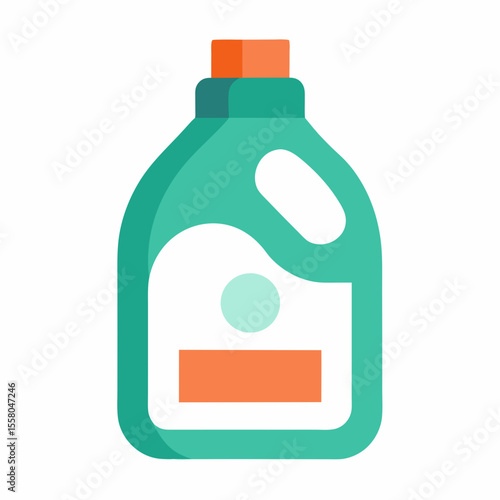 Laundry Detergent Icon Vector | Generative AI & Linocut Silhouette Design