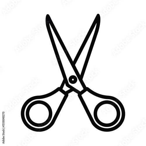 Scissors Icon Outline Vector Illustration