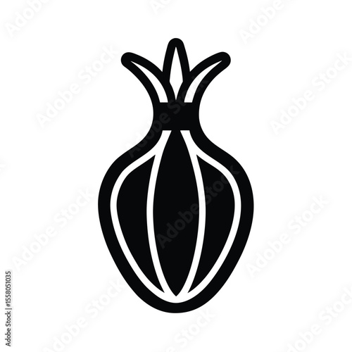 Vegetable Icon Outline Vector Illustration