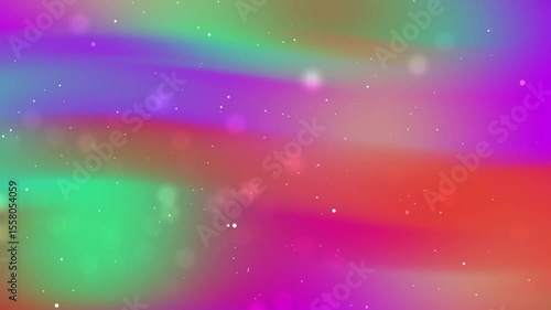 Abstract colorful background with vibrant swirls and glowing orbs, ideal for creative designs