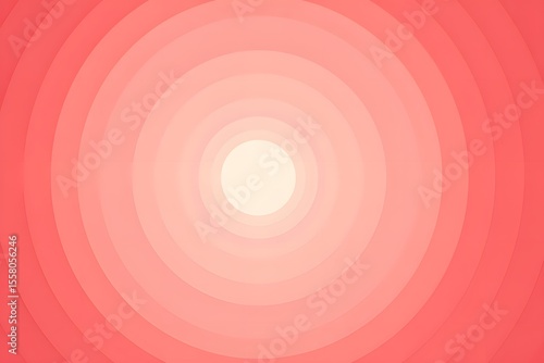 Abstract concentric circles in shades of red, creating a mesmerizing visual effect. The design evokes feelings of warmth and energy, with its repeating patterns