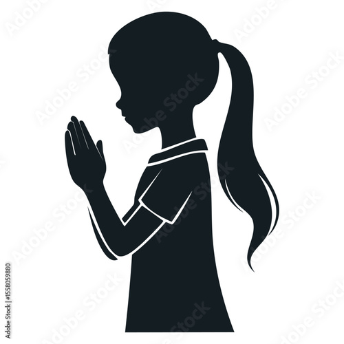 Girl Devotion Silhouette
