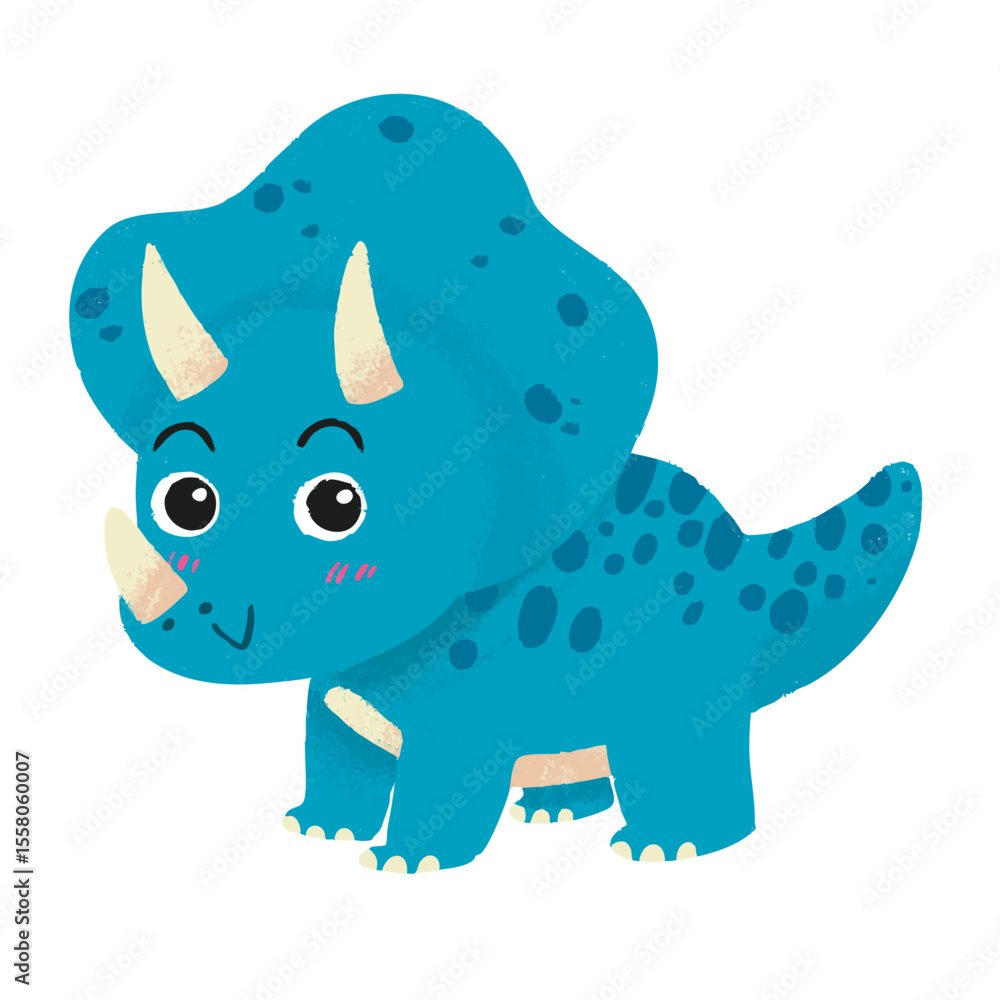 Fototapeta premium cute dinosaur vector image for icon,sticker,decoration