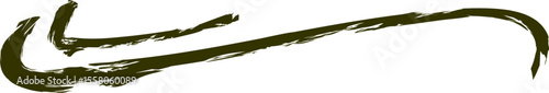 Hand Drawn Brush Line