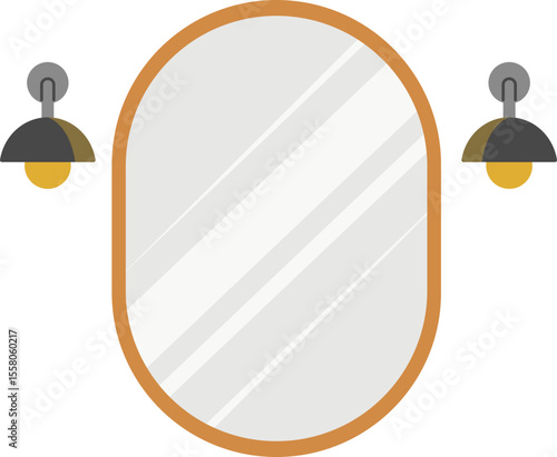 Modern Oval Bathroom Mirror

