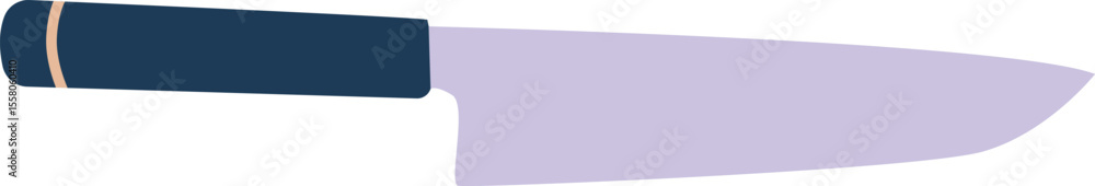 Sharp knife kitchen utensil vector illustration Sharp knife kitchen utensil vector illustration