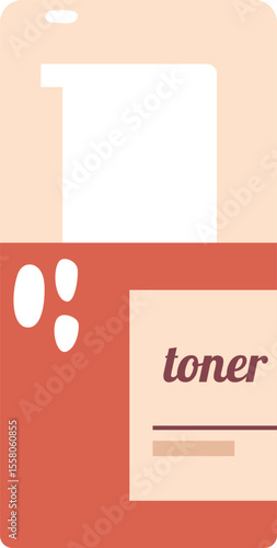 Skin toner makeup cosmetics vector illustration